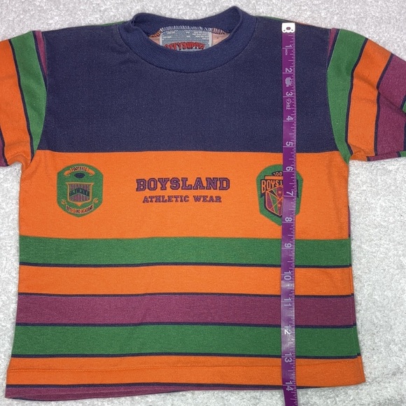 Vintage city supply striped football long sleeve tee small 4 - Picture 4 of 9